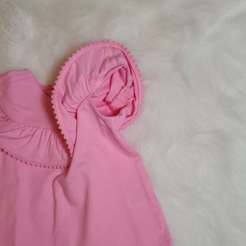 NWT JANIE & JACK baby girl 6-12 M PINK BLOUSE - Picture 6 of 6
